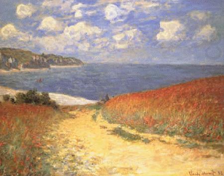 Claude Monet Path in the Wheat Fields at Pourville china oil painting image